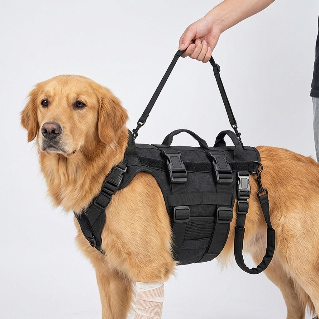 Arnés de cuerpo completo para perro con asa de manejo para agility