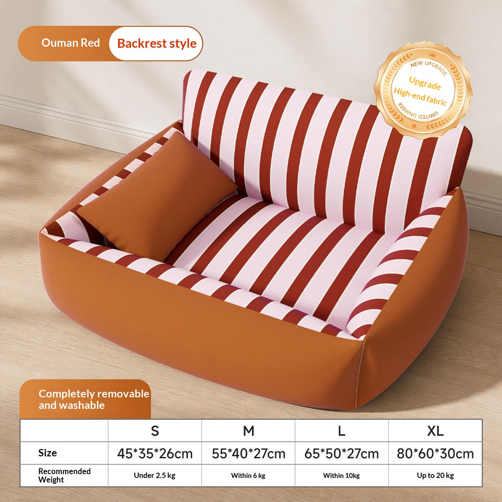 Cama para perro suave, desenfundable y lavable