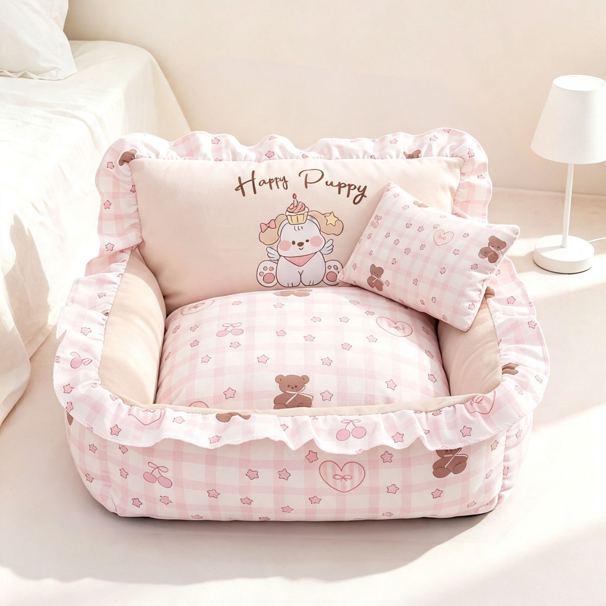 Cama para perro suave, desenfundable y lavable