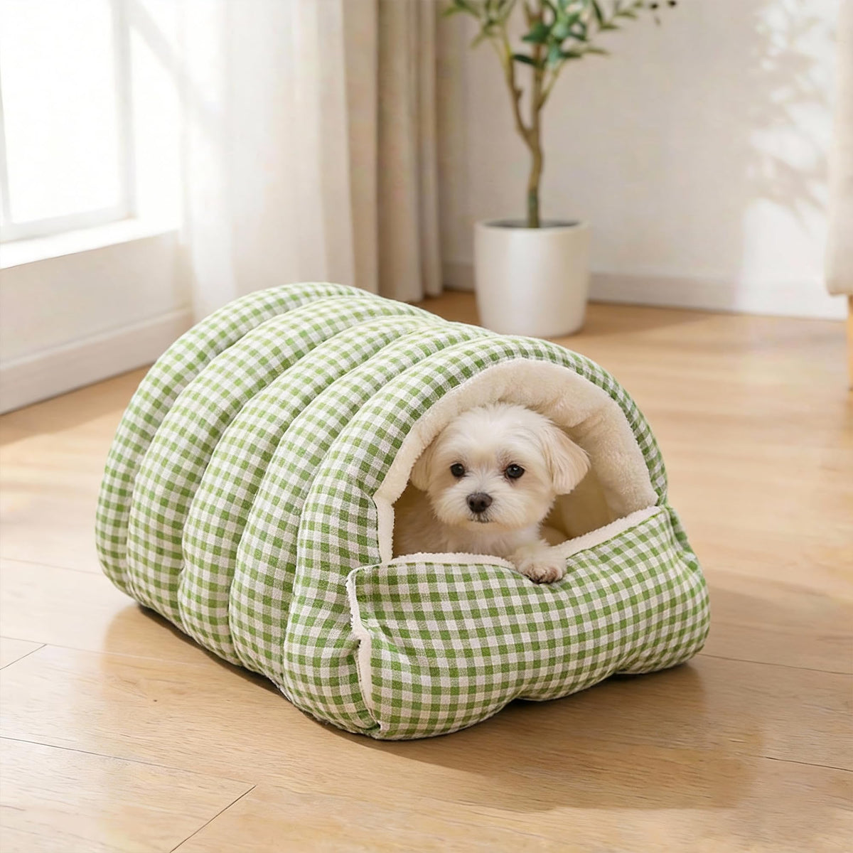 Cama cueva mullida para gato o perro pequeño